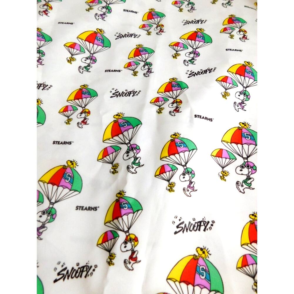 Vtg Stearns Peanuts Snoopy Woodstock Parachute Fabric Remnant Craft Material